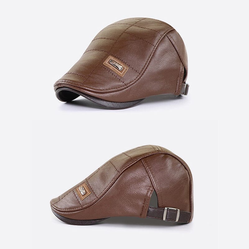 2024 High Quality Trendy Leather Beret