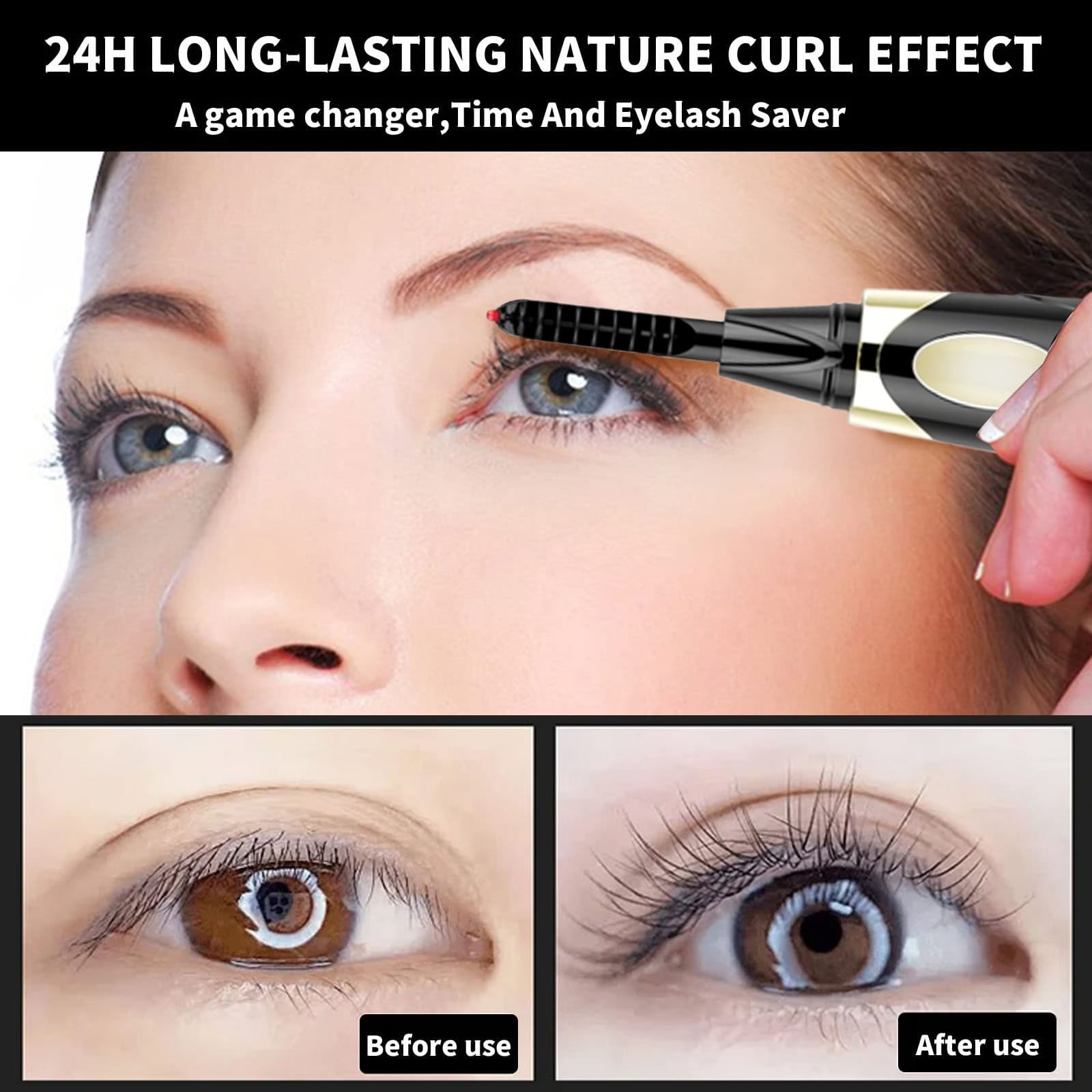 New Year PromotionHeated Eyelash Curlers USB Rechargeable