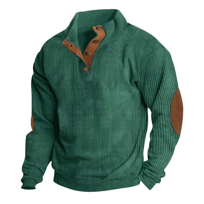 Men's Fall and Winter Outdoor Standing Collar Long Sleeve Sweatshirt