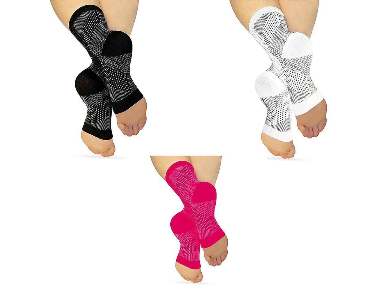 "Medical Certification" Compression Foot Sleeves Men Women Compression Socks with Arch Heel Support
