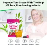 LULUTOX Detox Tea - Herbal Blend with Dandelion Ginseng and Ginger