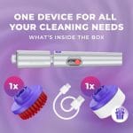 Electric Spin Scrubber, Cordless Cleaning Brush Bathroom Scrubber.