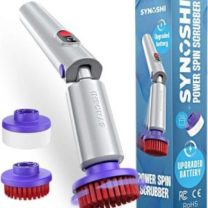 Electric Spin Scrubber, Cordless Cleaning Brush Bathroom Scrubber.